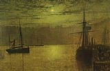 Lights in the Harbour by John Atkinson Grimshaw